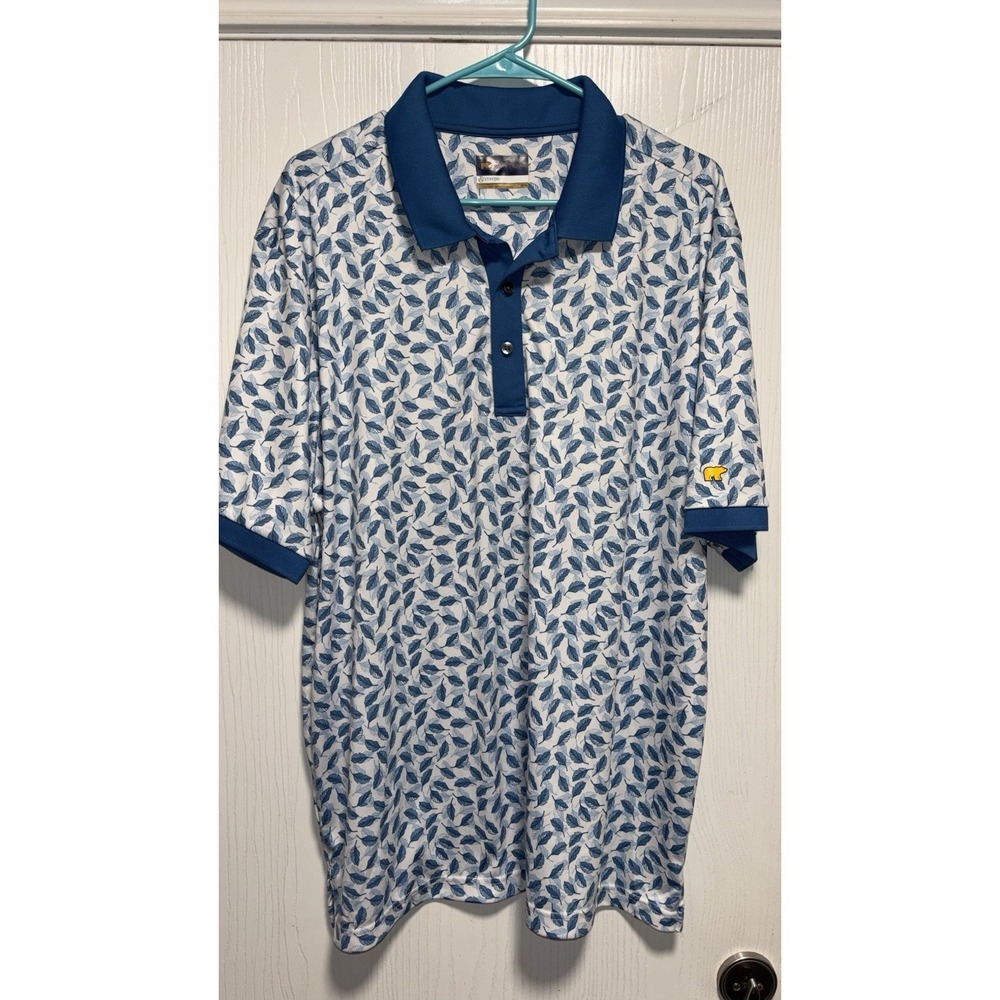 Men's Golf Shirt Jack Nicklaus STAYDRI Teal/white sz‎ XL
